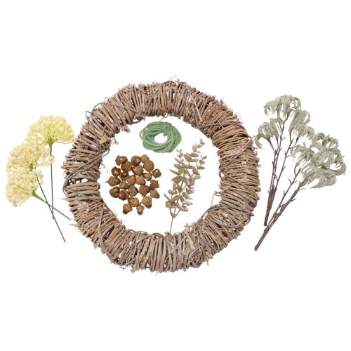 Couronne de porte de boîte DIY Couronne de décoration de l'Avent Couronne de Noël Ø38cm