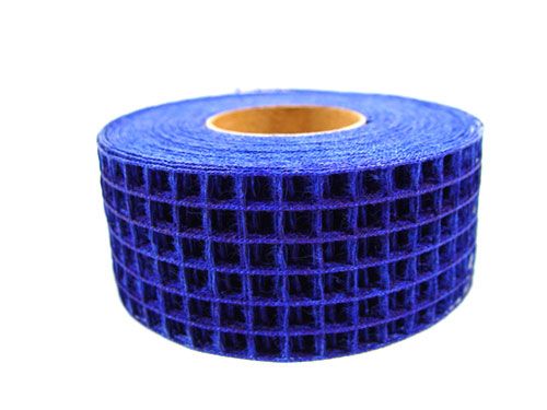 Floristik24 Ruban quadrillé 4,5cm x 10m bleu