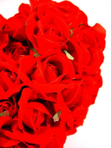 Floristik24 Coeur rose 26cm