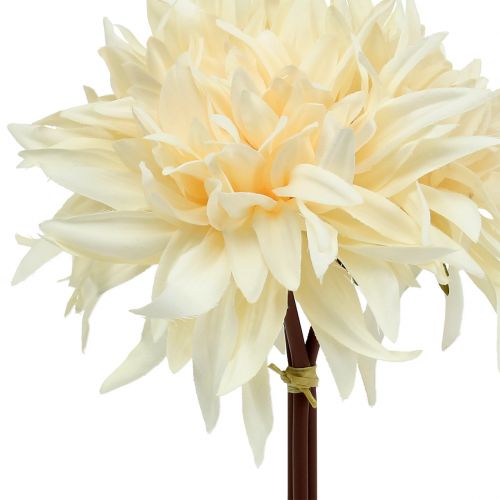 Floristik24 Dahlia artificiel crème 25.5cm 3pcs