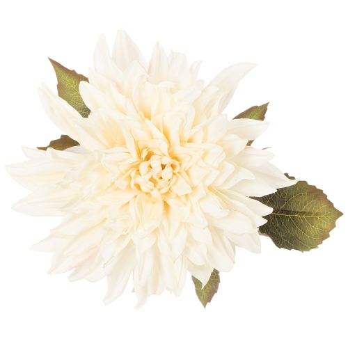 Fleur artificielle Dahlia crème blanche 68 cm | Floristik24.fr