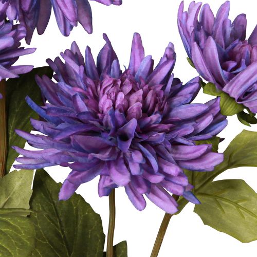 Article Dahlias artificiels en lavande avec 5 fleurs 105cm