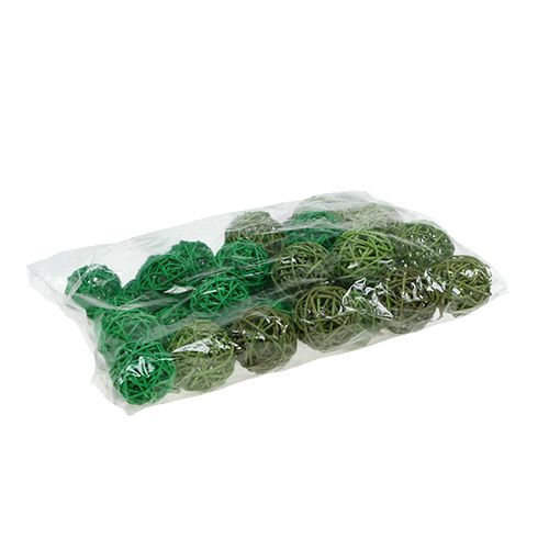 Floristik24 Boules déco vert mix Ø5cm 36p