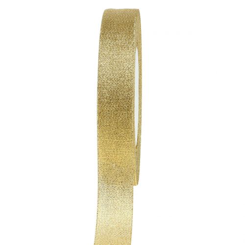 Ruban décoratif doré 15mm 22,5m