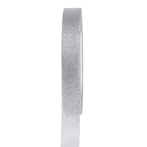 Ruban décoratif argent 15mm 22,5m