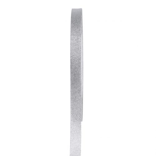 Floristik24 Ruban décoratif argent 6mm 22,5m