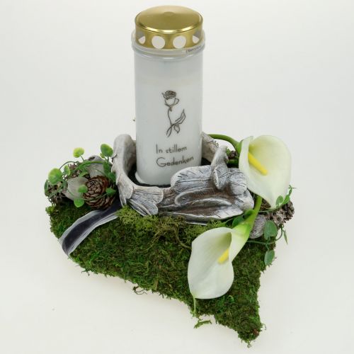 Floristik24 Plante coeur mousse 28cm x 23cm