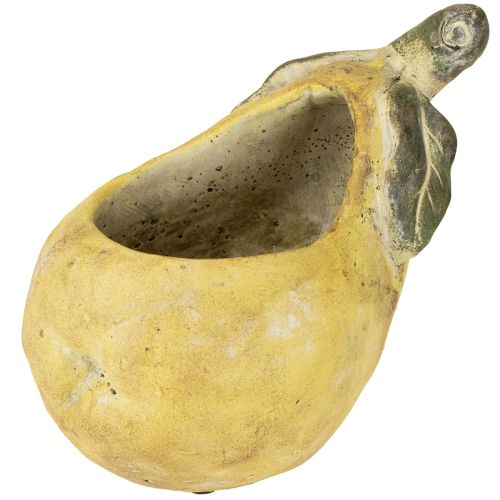 Floristik24 Jardinière décorative en béton poire décoration automne 19×12,5×15,5cm