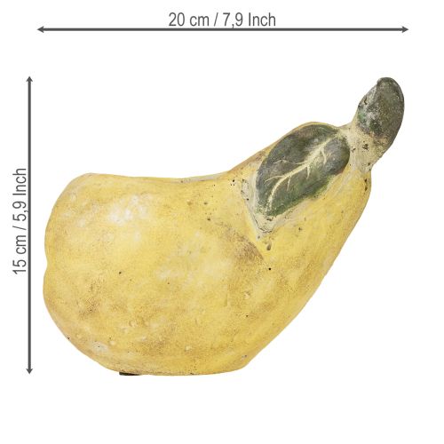 Article Jardinière décorative en béton poire décoration automne 19×12,5×15,5cm