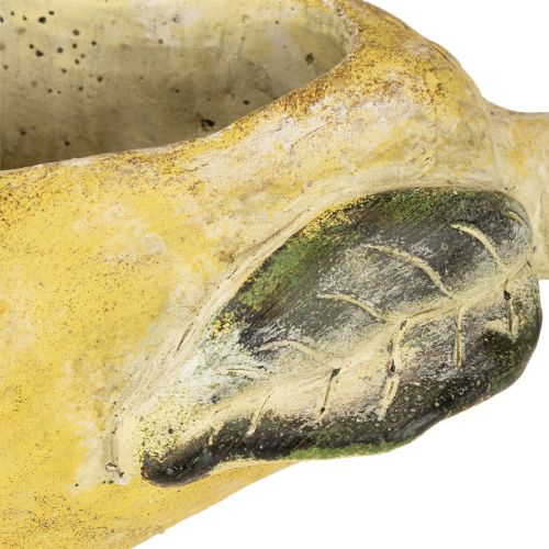 Article Jardinière décorative en forme de poire, pot de fleurs d'automne en béton, 25 x 13 x 11 cm