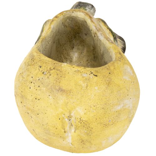 Article Jardinière décorative en forme de poire, pot de fleurs d'automne en béton, 25 x 13 x 11 cm