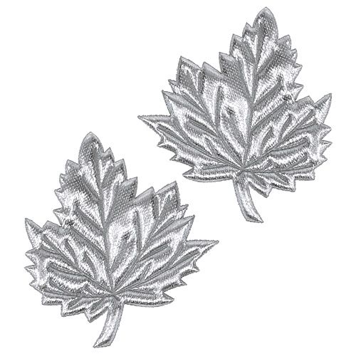 Floristik24 Feuilles décoratives en soie 5 cm argent 60 p.