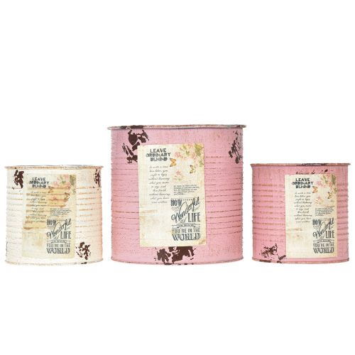 Article Ensemble de pots de fleurs pour balcon et jardin, jardinière décorative, style vintage, 15 cm, 3 pièces