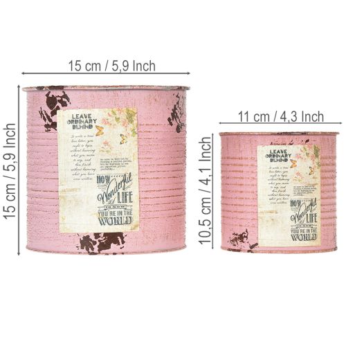 Article Ensemble de pots de fleurs pour balcon et jardin, jardinière décorative, style vintage, 15 cm, 3 pièces