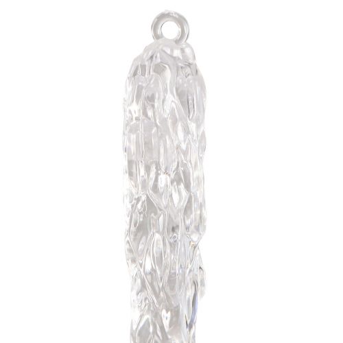 Article Glaçons décoratifs à suspendre pour décoration d&#39;hiver transparent 28,5 cm 3 pièces