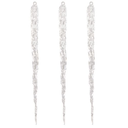 Article Glaçons décoratifs à suspendre pour décoration d&#39;hiver transparent 28,5 cm 3 pièces
