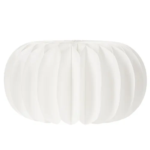 Citrouille en papier alvéolé blanche 24 cm, idéale pour compositions de fleurs séchées et déco d'automne, lot de 4 | Floristik24.fr