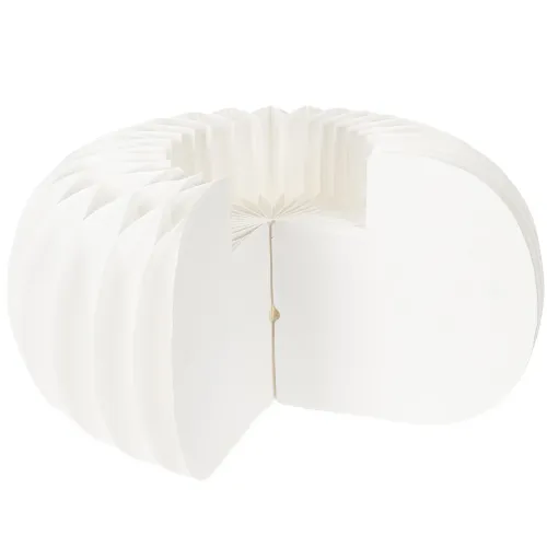 Citrouille en papier alvéolé blanche 24 cm, idéale pour compositions de fleurs séchées et déco d'automne, lot de 4 | Floristik24.fr