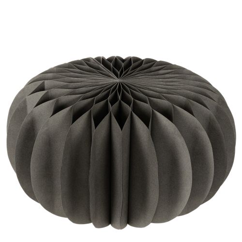 Kürbis en papier alvéolé rond Ø34cm noir set de 2 | Floristik24.fr