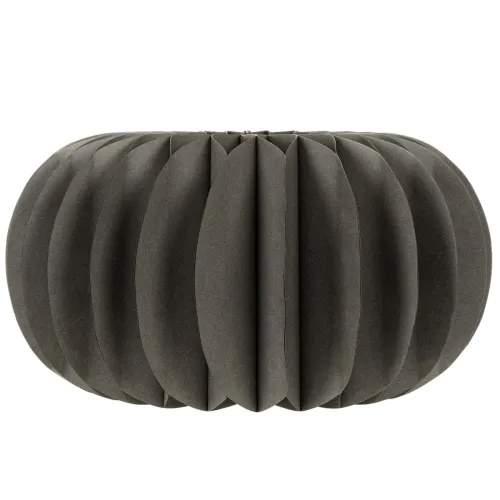 Citrouille en papier alvéolé noir 34 cm diamètre lot de 2 | Floristik24.fr