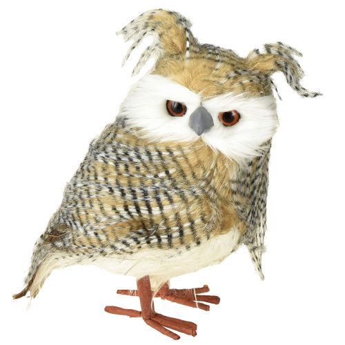Article Hibou déco, automne, animal de la forêt, décoration hiver H27cm