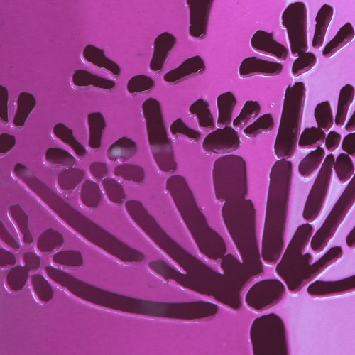 Article Arrosoir décoratif pichet métal pissenlit violet H12cm 2pcs