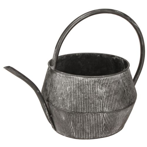 Floristik24 Arrosoir décoratif en métal théière noir 39×25×30,5cm