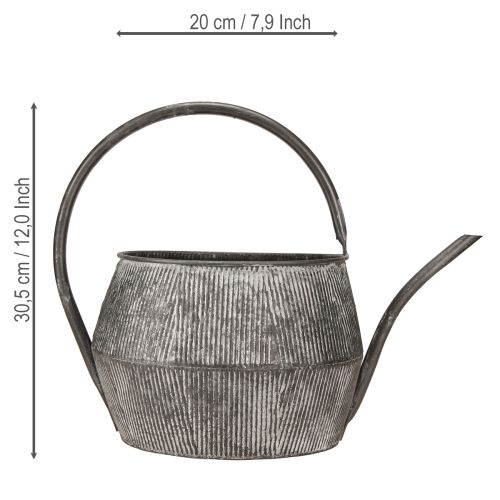 Article Arrosoir décoratif en métal théière noir 39×25×30,5cm