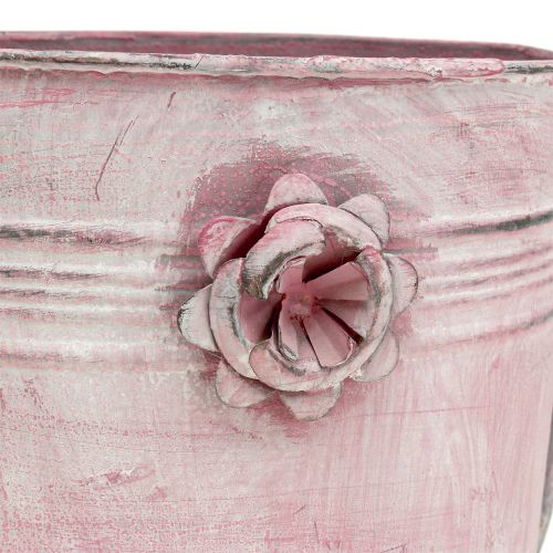 Floristik24 Arrosoir décoratif en métal rose  L. 33 cm l. 12 cm H. 29 cm