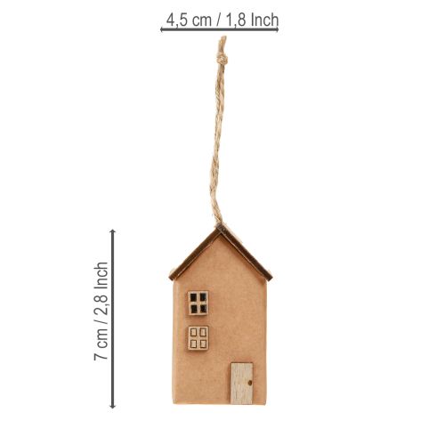 Article Décoration de sapin de Noël maison décorative rouge-brun naturel 6 cm 9 pièces