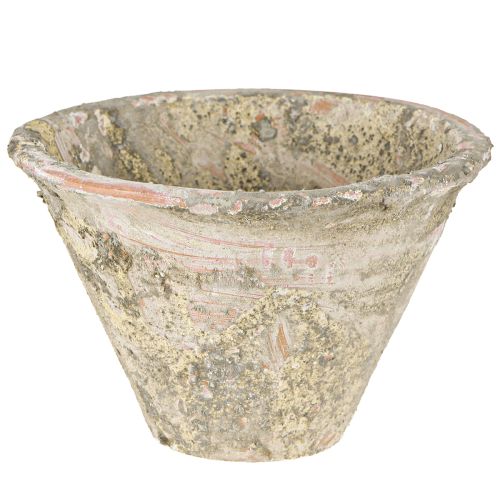 Floristik24 Pot de fleurs décoratif en résine argile terre cuite Ø17cm H11cm 2pcs