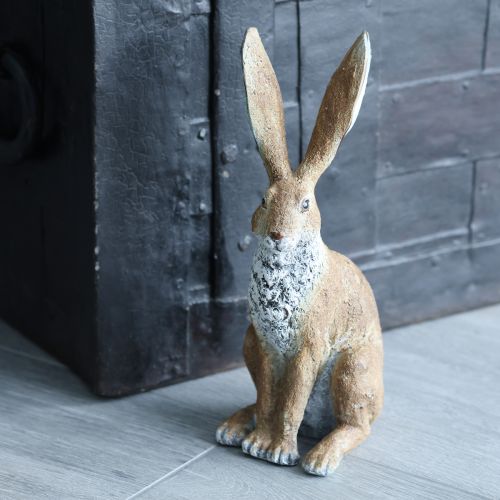 Article Figurine décorative de lapin pour la décoration printanière, 32 cm, lot de 2
