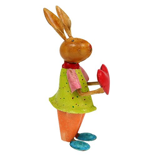 Floristik24 Lapin métallique 20cm Coloré