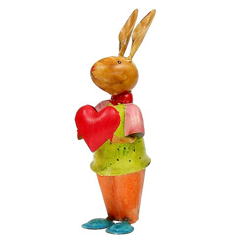 Floristik24 Lapin métallique 20cm Coloré
