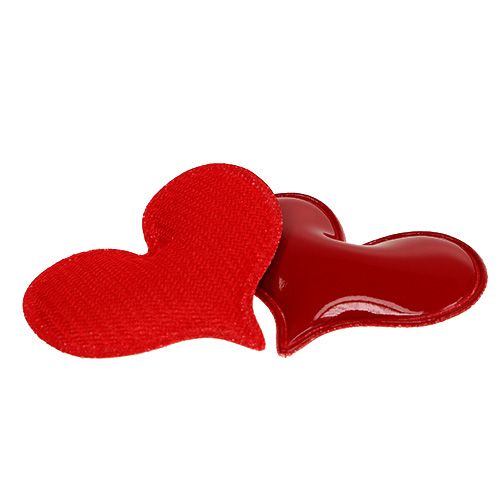 Floristik24 Coeurs décoratifs à saupoudrer 4,5cm rouge 50pcs
