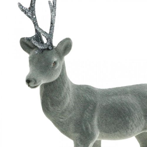 Article Cerf décoratif figurine déco renne déco anthracite H28cm