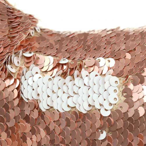 Floristik24 Cerf déco à sequins or rose H46cm