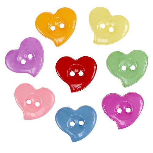 Floristik24 Boutons décoratifs coeurs Ø 2,2 cm 200 p.