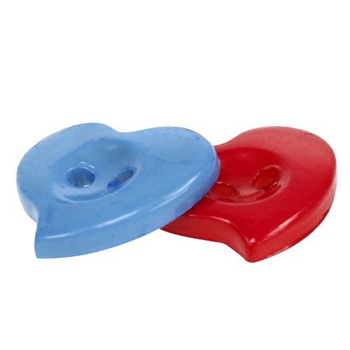 Floristik24 Boutons décoratifs coeurs Ø 2,2 cm 200 p.