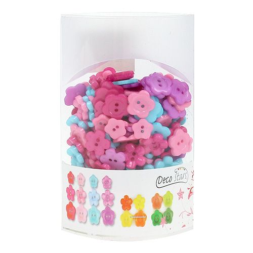 Floristik24 Boutons décoratifs multicolores Ø 1,2 - 1,5 cm 270 p.