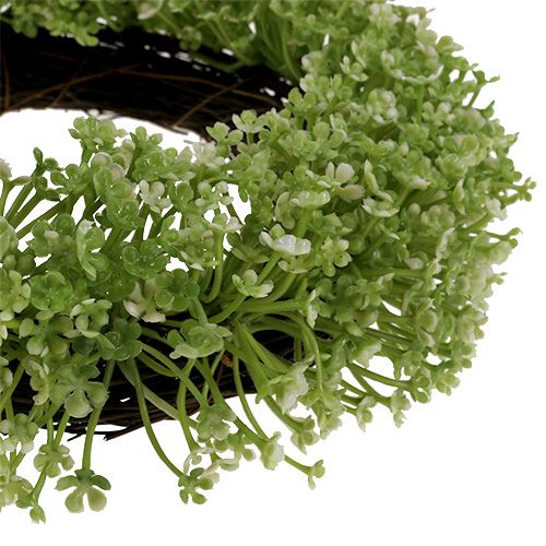 Chapelet déco en vert Ø25cm