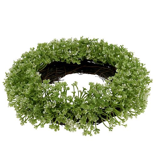 Chapelet déco en vert Ø25cm