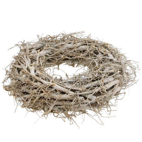 Floristik24 Couronne décorative naturel, gris Ø45cm 1 pce