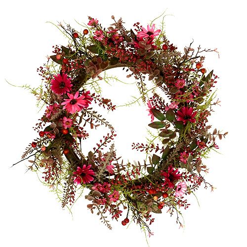 Guirlande décorative aux baies Ø25cm rose Guirlande décorative aux baies Ø25cm rose