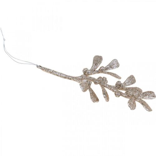 Floristik24 Pendentif décoratif en forme de gui pour sapin de Noël 16,5 cm 12 pièces