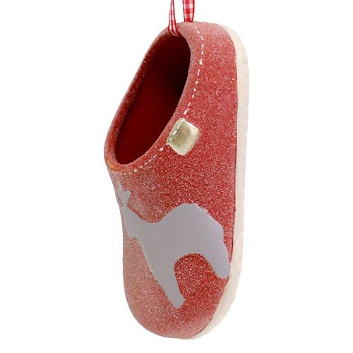 Chaussons décoratifs 13cm rouge 4pcs | Floristik24.fr