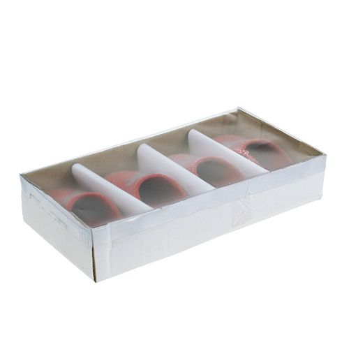Chaussons décoratifs 13cm rouge 4pcs | Floristik24.fr
