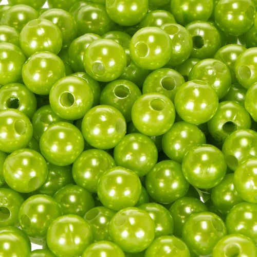 Perles décoratives vert pomme Ø8 mm - Lot de 250 | Floristik24.fr