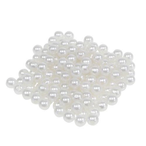 Floristik24 Perles déco blanches Ø8mm 250p