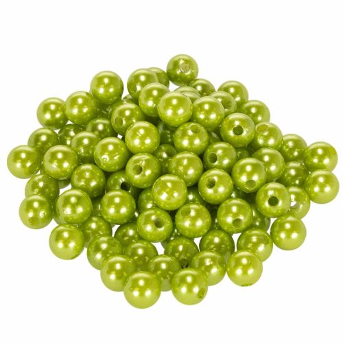 Perles décoratives vertes Ø10mm en plastique - Lot de 115 acheter | Floristik24.fr